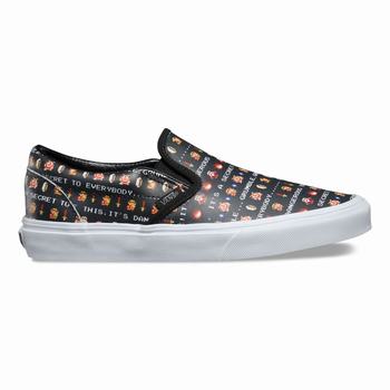 Damske Slip On Tenisky Vans Classic Čierne VA95ULKRT